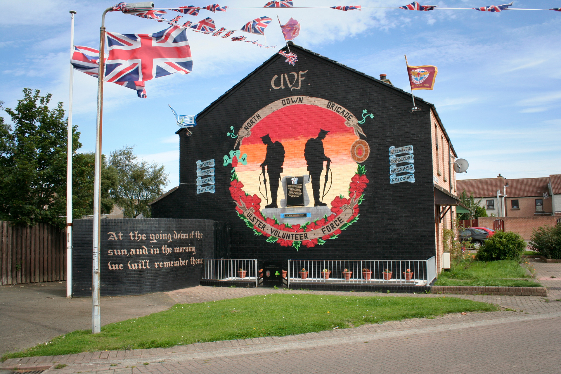 north down brigade wall mural abbot crescent belfast northern ireland