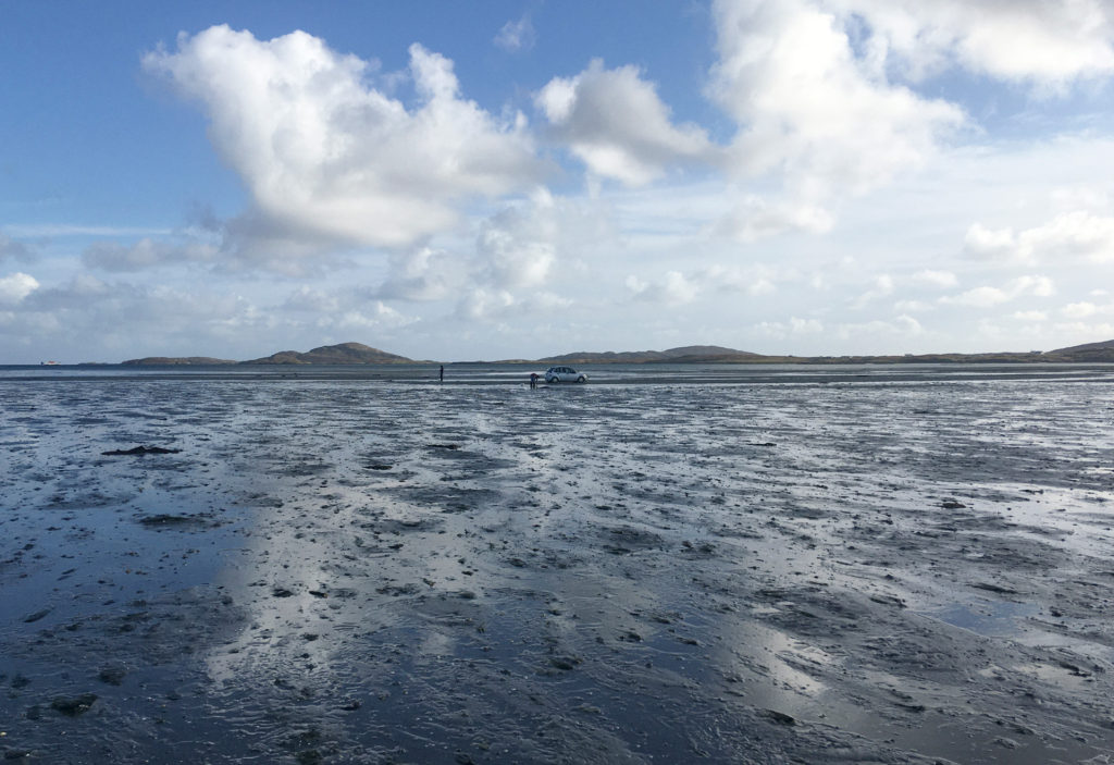 beach landscape cockling traigh mhor isle of barra outer hebrides