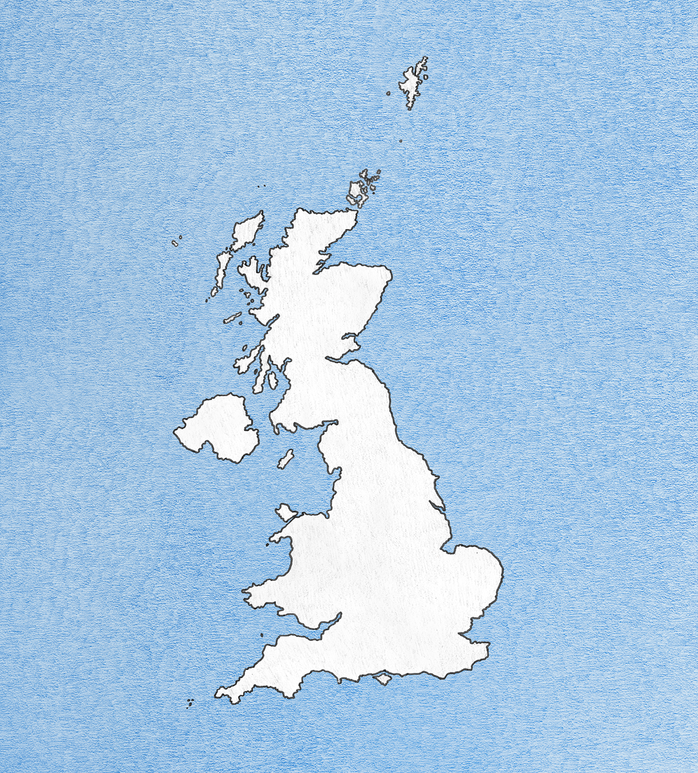 illustrated map british isles the coracle