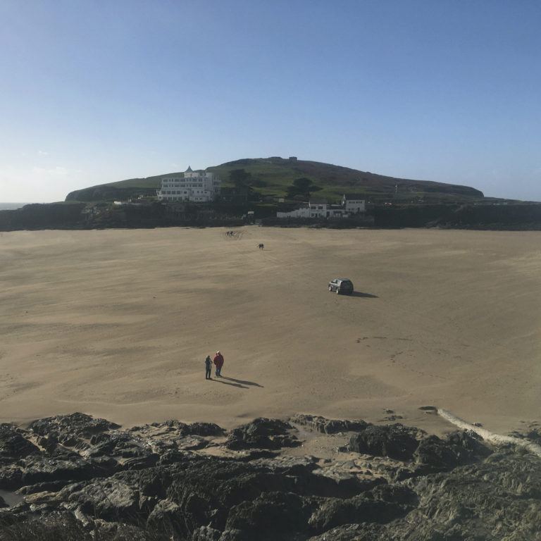 sand beach burgh island bigbury on sea devon